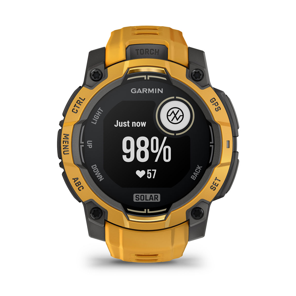 Garmin Instinct® 3 – 45 mm, Solar – Sunburst with Sunburst/Grey Band – view 9