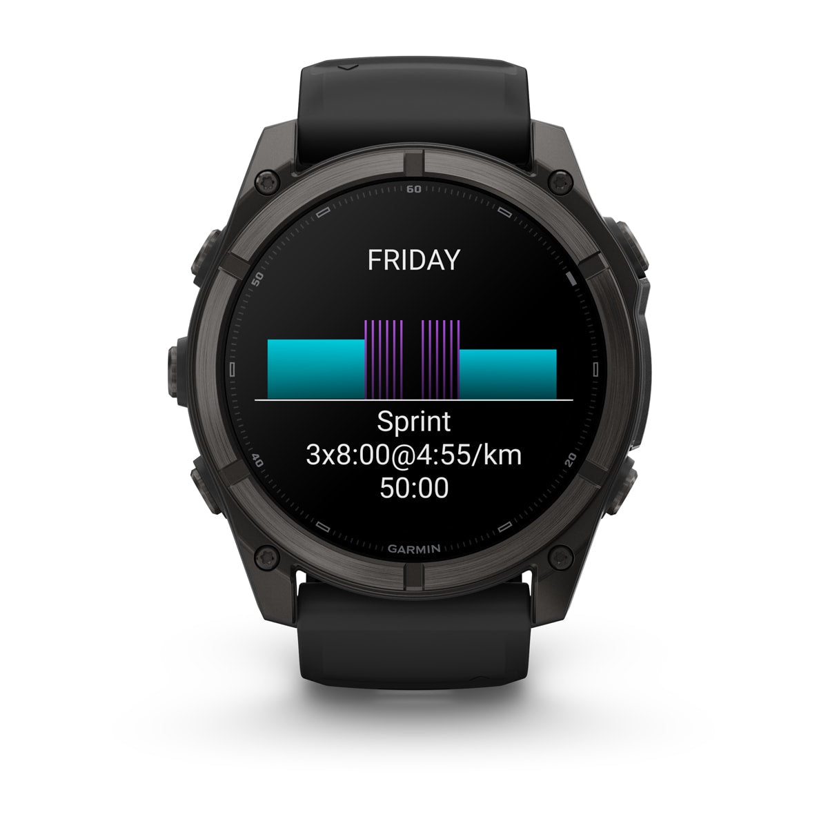 Garmin fēnix® 9 – 51mm – Carbon Gray DLC Titanium with Black Silicone Band – view 9