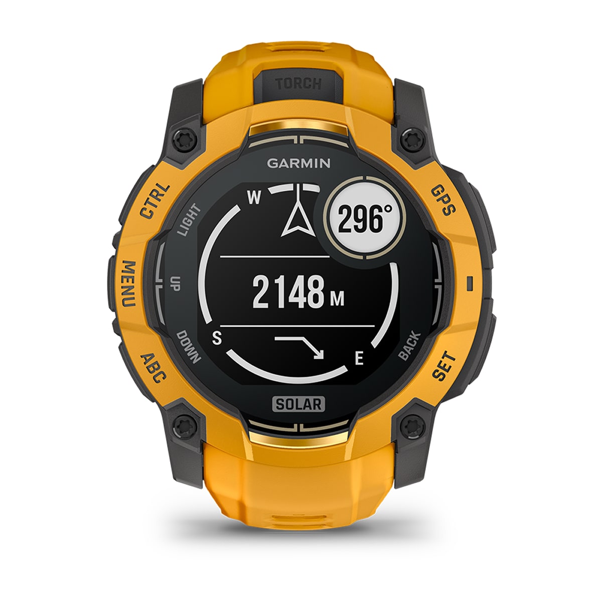 Garmin Instinct® 3 – 50 mm, Solar – Sunburst with Sunburst/Grey Band – view 10