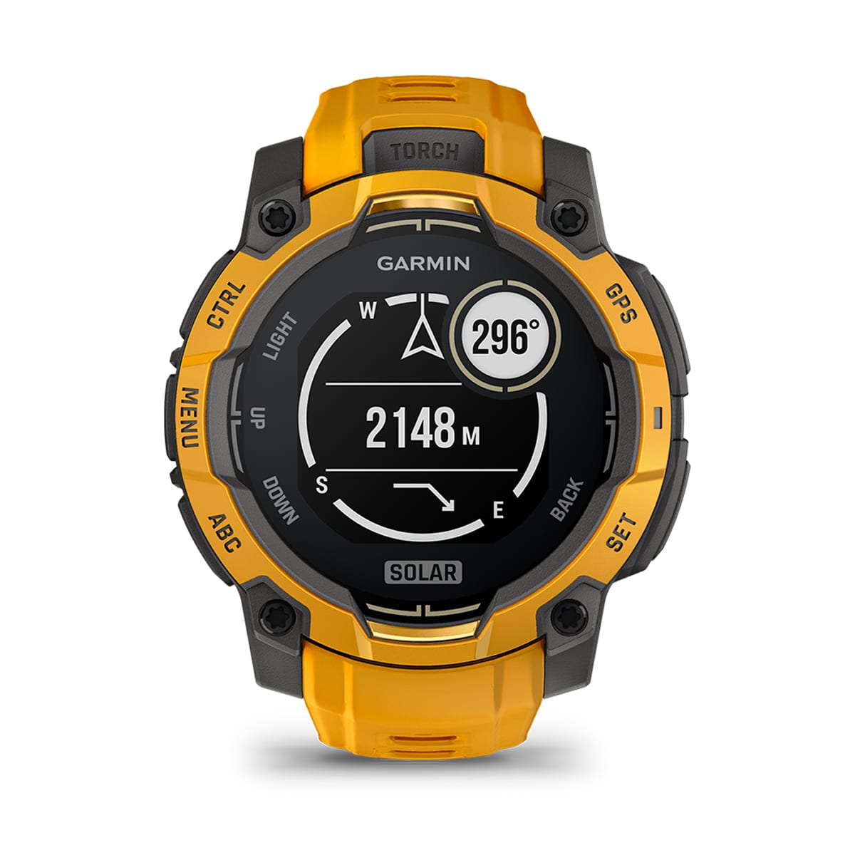Garmin Instinct® 3 – 45 mm, Solar – Sunburst with Sunburst/Grey Band – view 10
