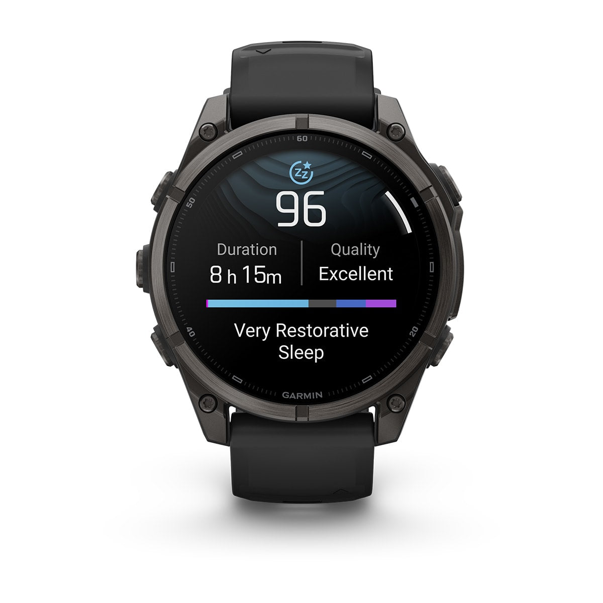 Garmin fēnix® 9 – 47mm – Carbon Gray DLC Titanium with Black Silicone Band – view 11