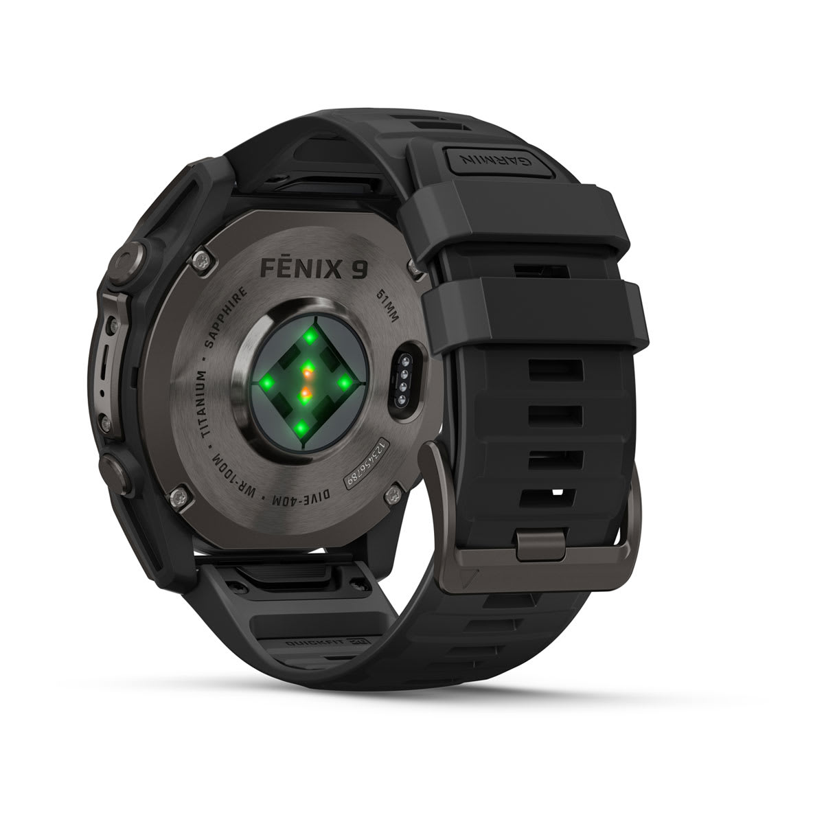 Garmin fēnix® 9 – 51mm – Carbon Gray DLC Titanium with Black Silicone Band – view 12