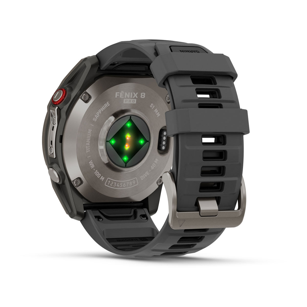 Garmin fēnix® 8 Pro – 51 mm, AMOLED – Sapphire, Titanium with Graphite/black silicone band – view 11