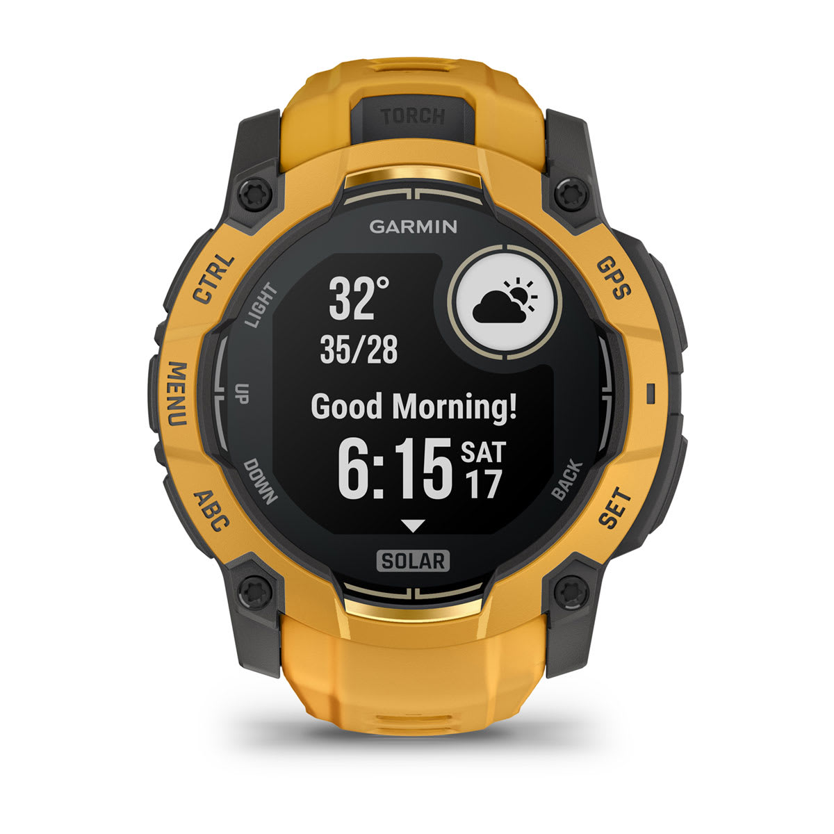 Garmin Instinct® 3 – 50 mm, Solar – Sunburst with Sunburst/Grey Band – view 13