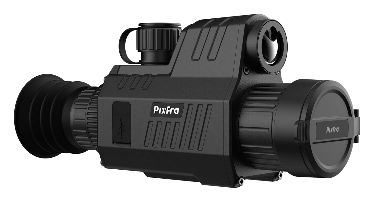 Pixfra Chiron thermal riflescope, left side view