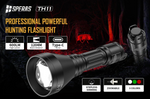 Speras TH11K Hunting Flashlight - 1204m Beam Distance (600lm) - 18650 Rechargeable Battery