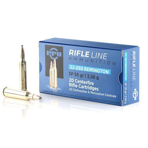 Ppu 22-250 55gr Soft Point