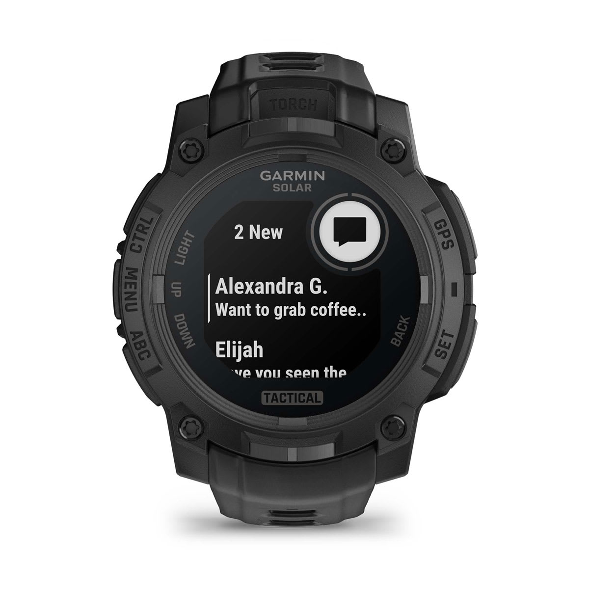 Garmin Instinct® 3 – 45 mm, Solar, Tactical Edition – Black with Black Band – view 2