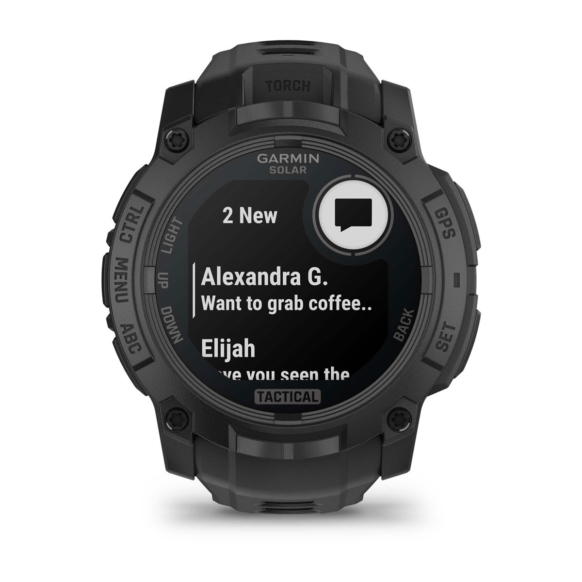 Garmin Instinct® 3 – 50 mm, Solar, Tactical Edition – Black with Black Band – view 2
