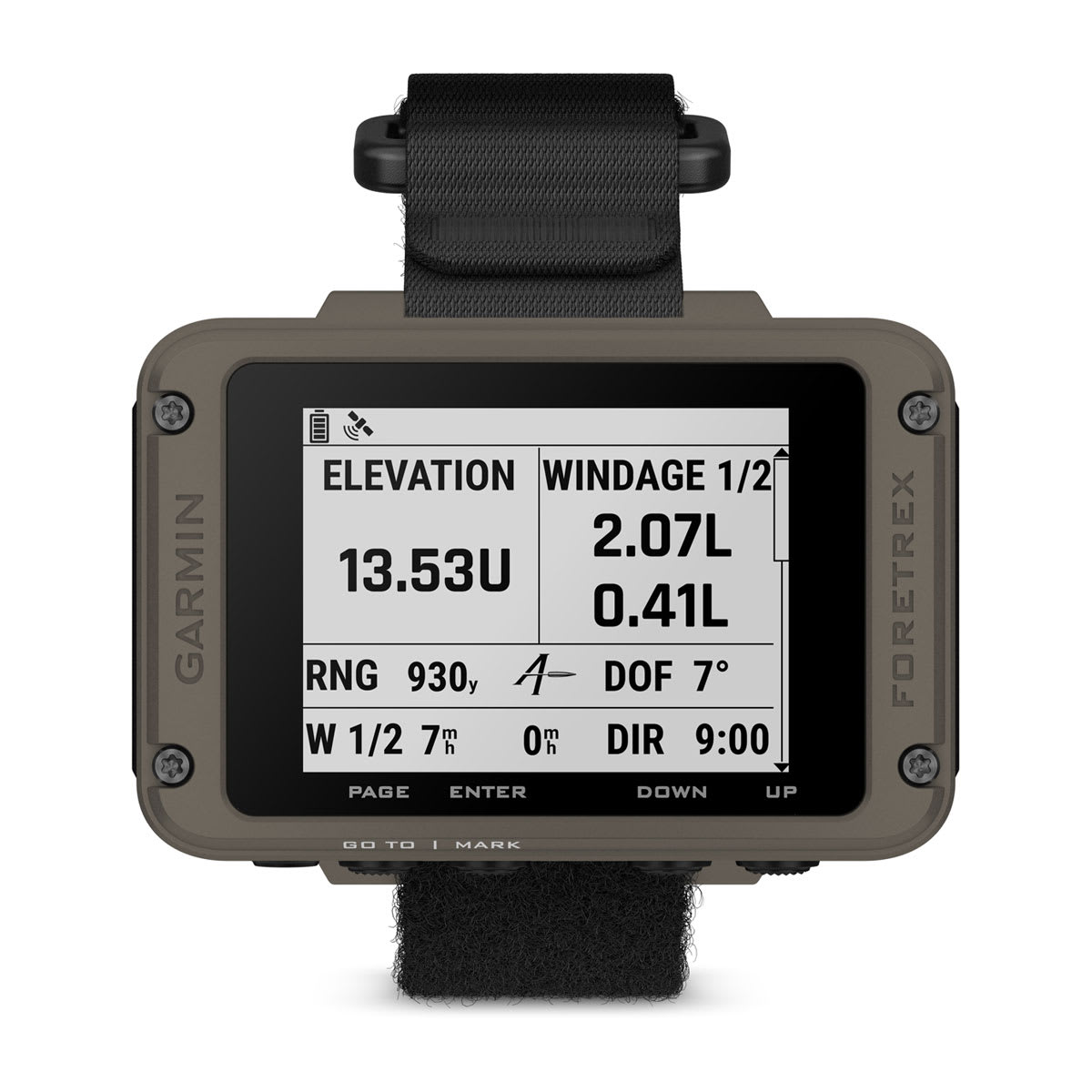 Garmin Foretrex® 901 Ballistic Edition – Wrist-mounted GPS Navigator with Strap – view 2