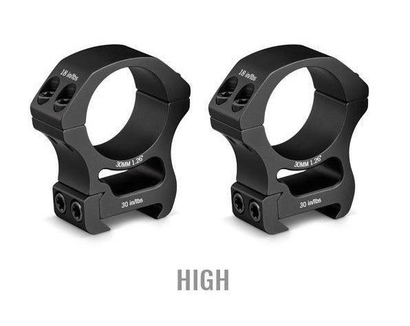 Vortex 30 Mm High(1.26")pro Ring Mounts