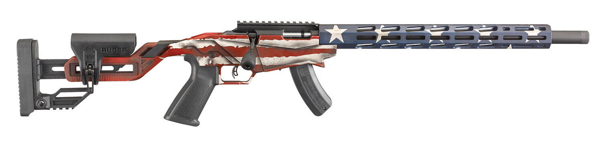 Ruger Precision Rimfire Rifle 22LR 18" 10 Shot USA Flag